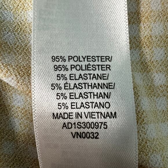 Adrianna Papell Gingham Print Womens Top XL Flowy Beachy Chic Feminine Relaxed - Picture 9 of 12